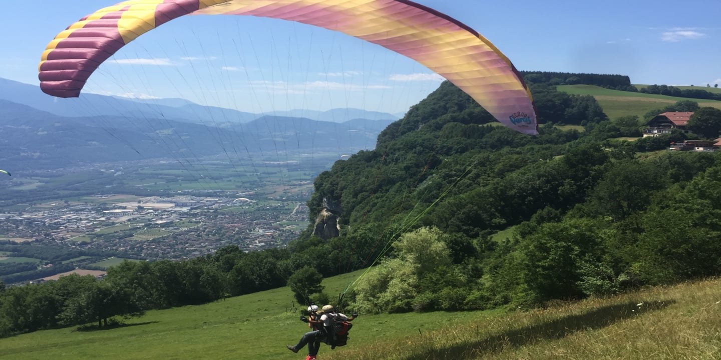 atterrissage en parapente