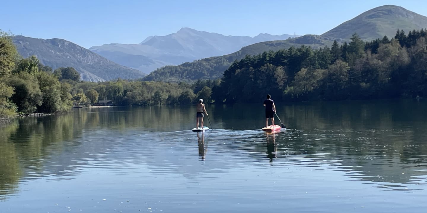 tenir en equilibre au paddle