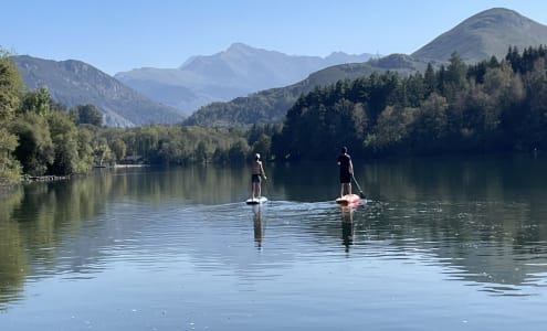 tenir en equilibre au paddle