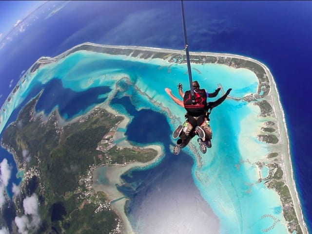 saut parachute paradis