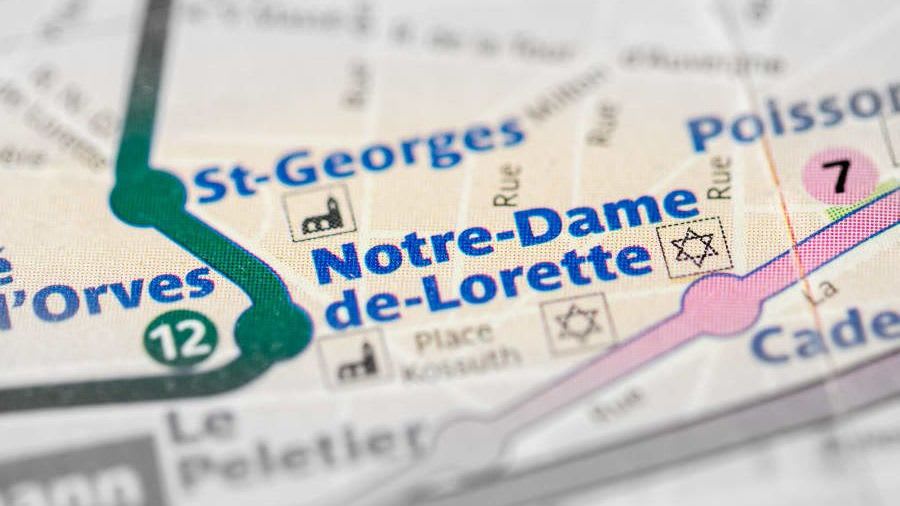 carte metro notre dame de lorette
