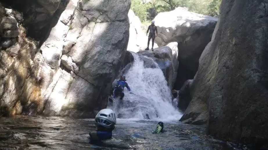 toboggan de canyoning