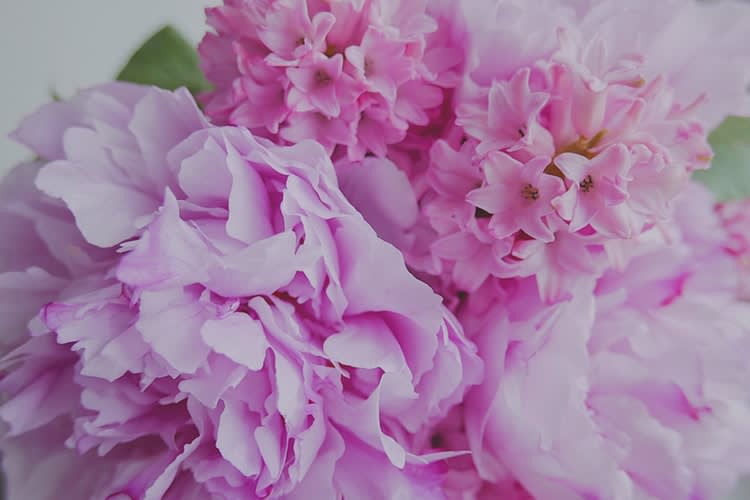 Flower bouquet from a funeral service