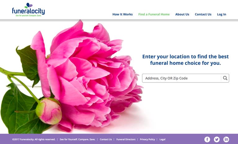 Find funeral homes in your area