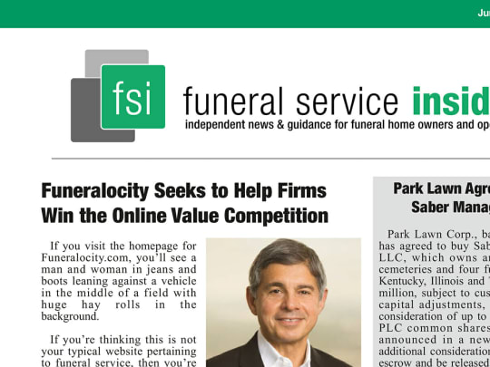 Funeralocity Seeks to Help Firms With the Online Value Competition