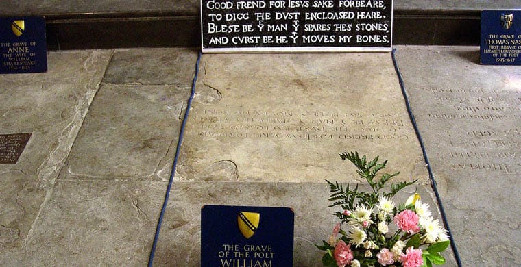 William Shakespeare Grave Site
