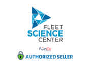 The image displays the logo of the Fleet Science Center, which consists of a stylized blue diamond shape made up of various smaller geometric shapes, suggesting a modern or technological theme. The words "Fleet Science Center" are written below the diamond graphic in a clean, sans-serif typeface, predominantly in shades of blue with "Science Center" in a lighter gray color to emphasize the word "Fleet." Below the name of the center, there is a badge or icon indicating the status of an "Authorized Seller" with a checkmark symbol, signifying an official partnership or endorsement. This accreditation badge conveys trustworthiness and authority.

At FunEx.com, we take pride in offering our customers exclusive savings on tickets, guaranteeing the lowest prices available.