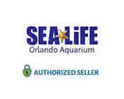 Logo of SEA LIFE Orlando Aquarium with a starfish design, marked as an authorized seller.