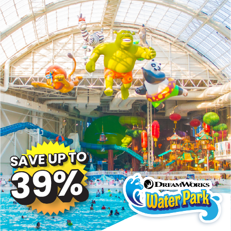 DreamWorks Water Park is the largest indoor water park in North America! Visit this family-friendly attraction