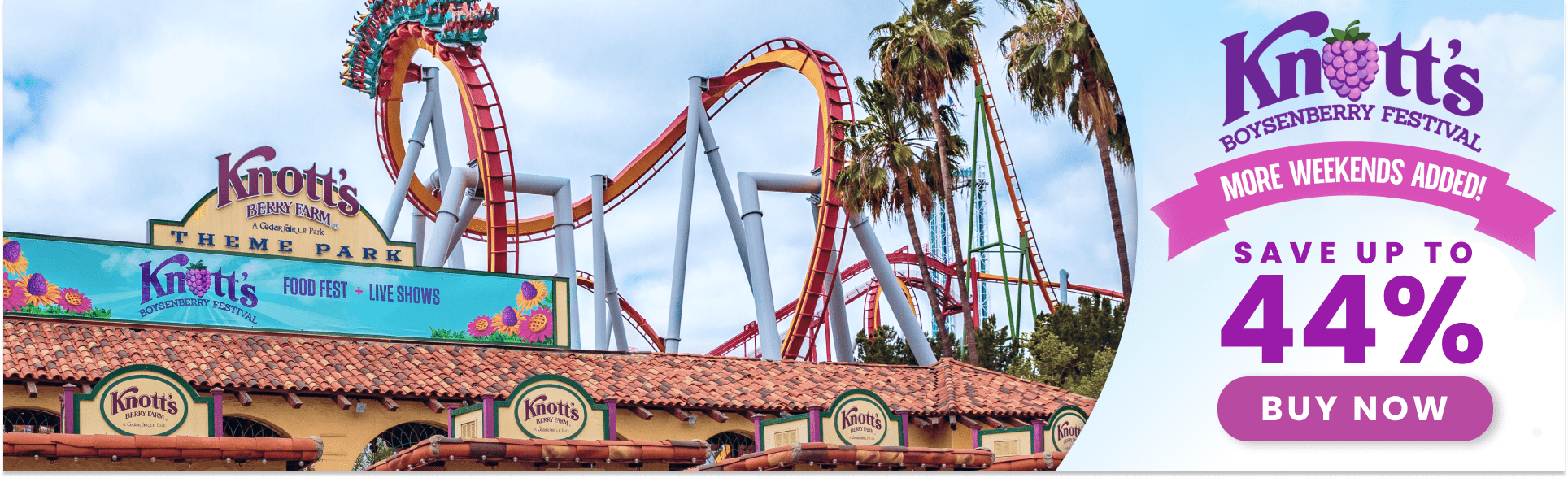 Knotts Berry Farm Discounted Tickets