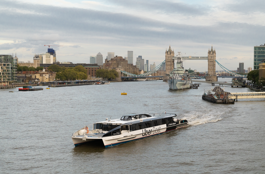 London Round-Trip Thames Adventure with Uber Boat by Thames Clippers