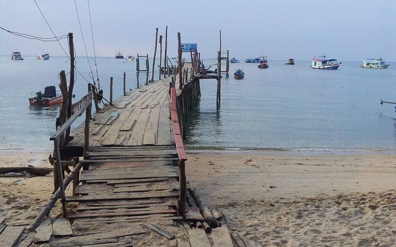 de veerpont van Koh Tao, Thailand