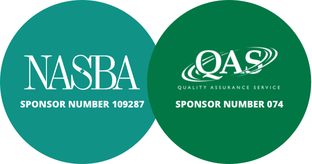 FurtherEd CPE is a QAS certified, registered an
                        approved CPE sponsor with NASBA.