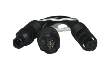 Y-cable, adapter 10 to 10/6 pins, for transducer/temp