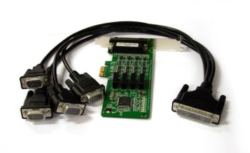 Moxa 4 x comport CP114EL-DB9M