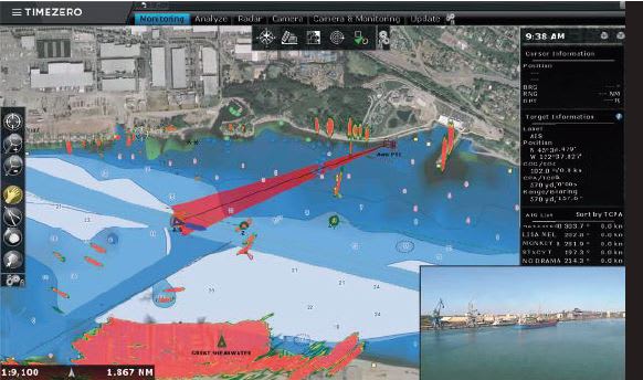 TimeZero Coastal Monitoring - 2 radar