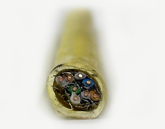 Cable CAT 7 TEXILine Marine color yellow