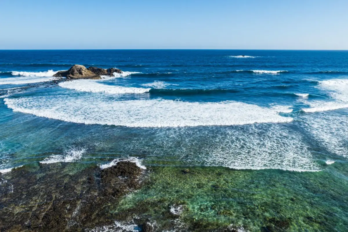 Gerupuk coastal village and surf bay