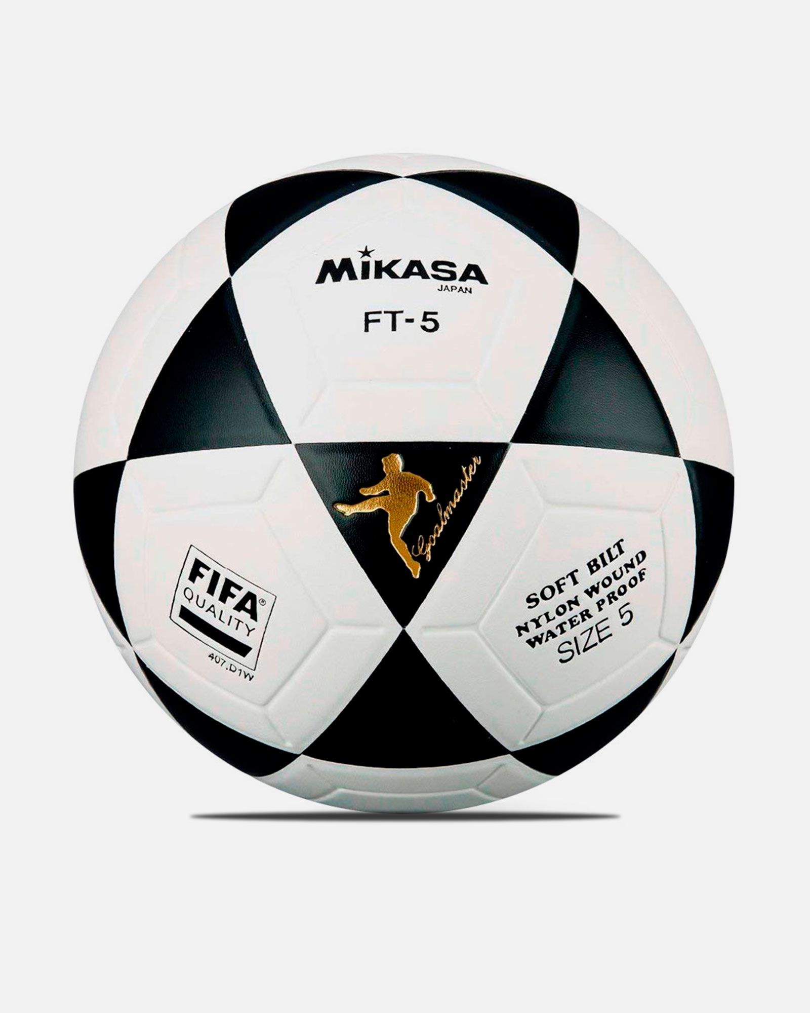 Balón de fútbol 11 Mikasa FT-5  Blanco Negro - Fútbol Factory