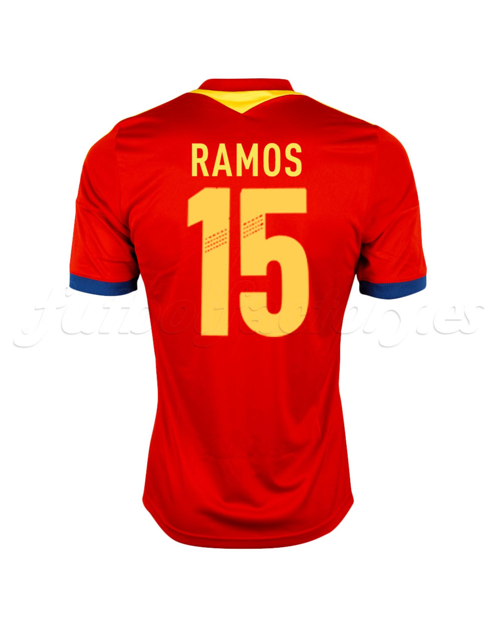 Camiseta España Ramos 1ª Copa Confederaciones 2013 - Fútbol Factory