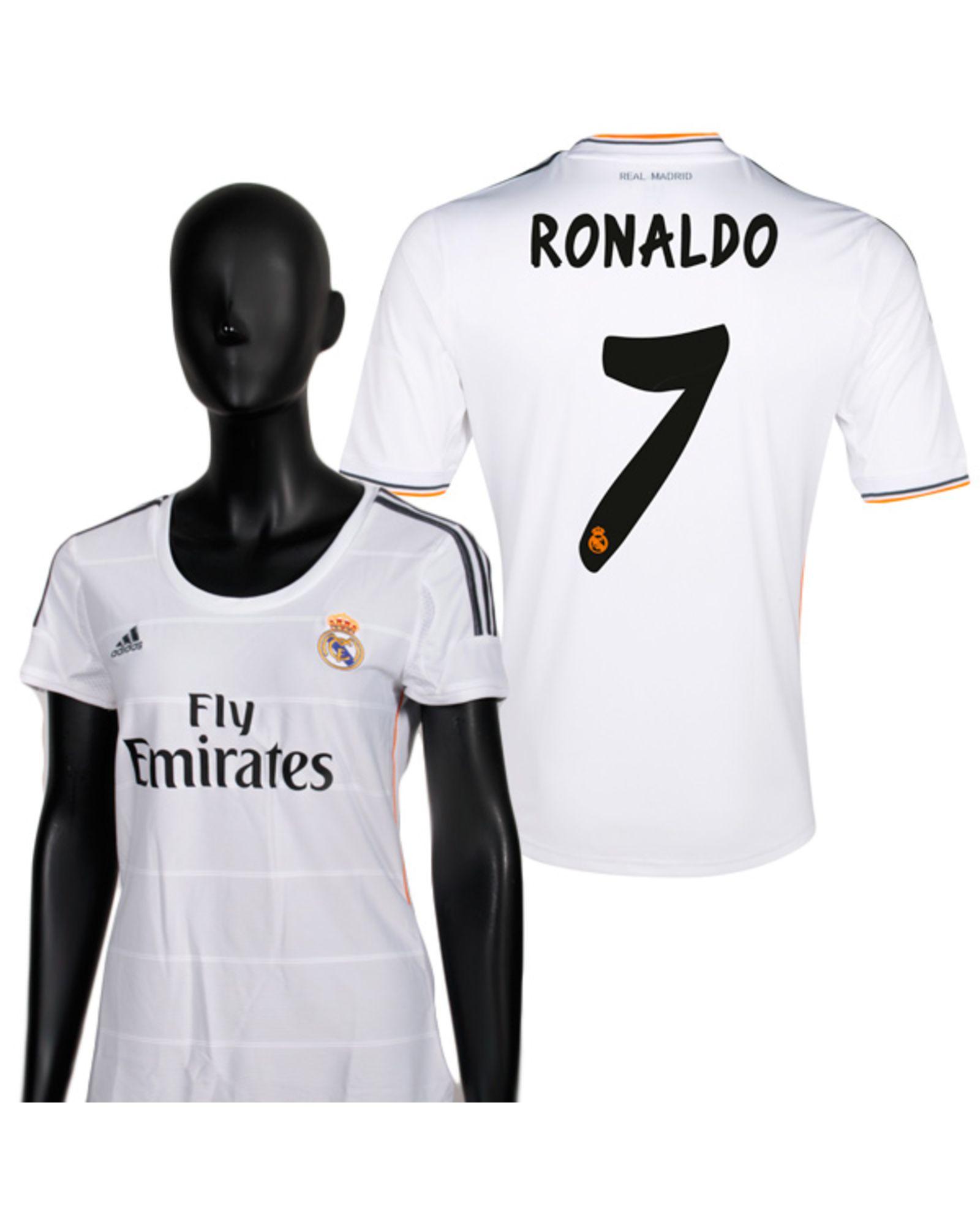 Camiseta Real Madrid Ronaldo 1ª Mujer 2013/2014 - Fútbol Factory