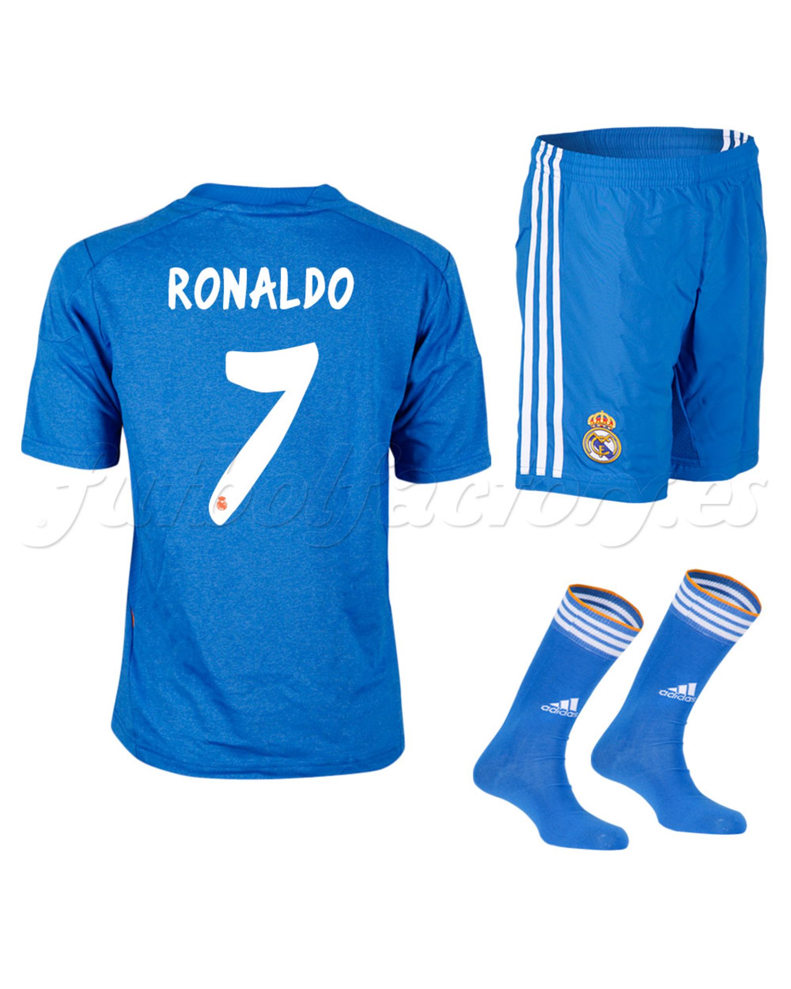 Equipación Real Madrid 2ª  Ronaldo 2013/2014 - Fútbol Factory