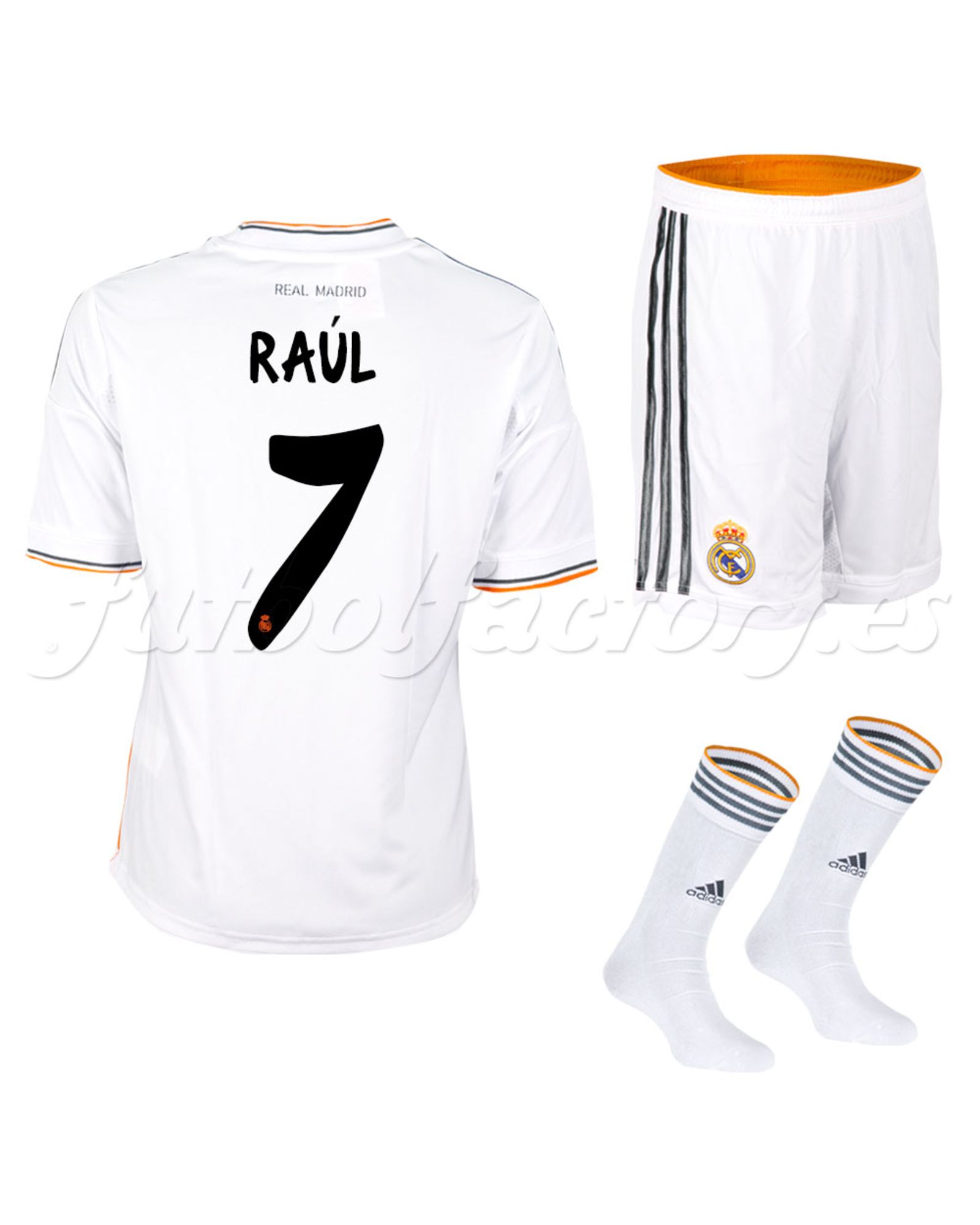Equipación Real Madrid 1ª Raúl 2013/2014 - Fútbol Factory