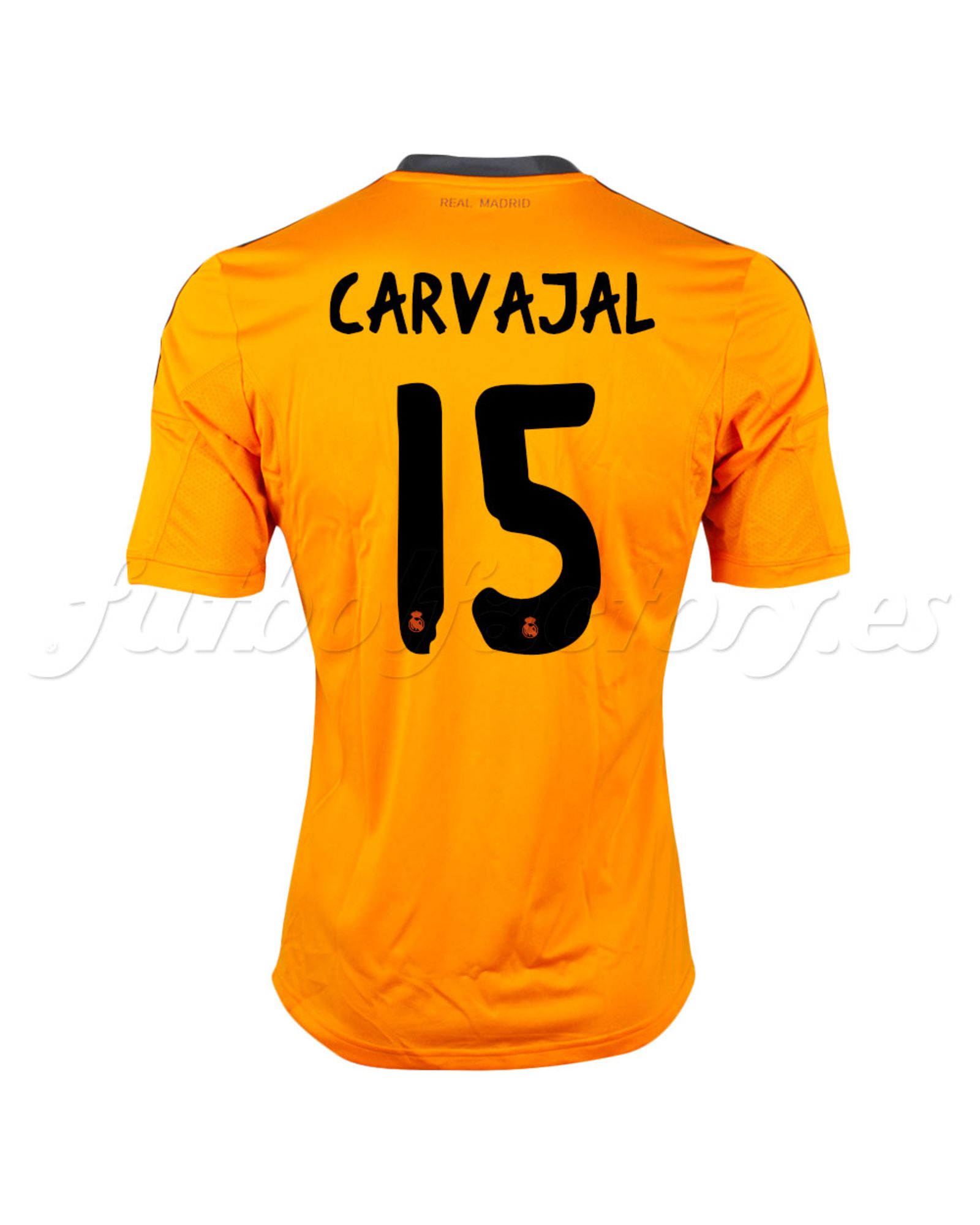 Camiseta Real Madrid Carvajal  3ª 2013/2014 Naranja - Fútbol Factory