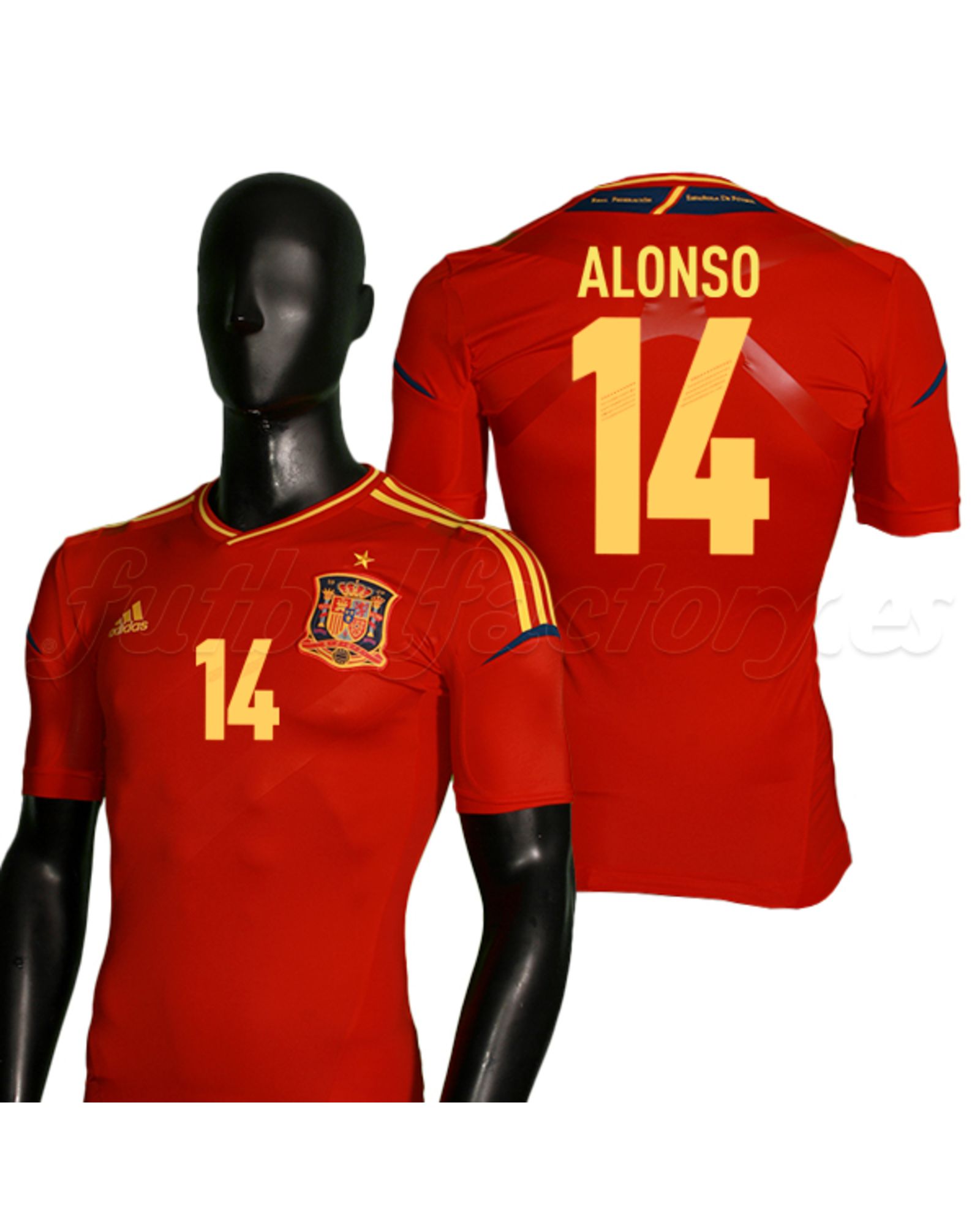 Camiseta España 1ª  TechFit  Alonso Euro 2012 - Fútbol Factory