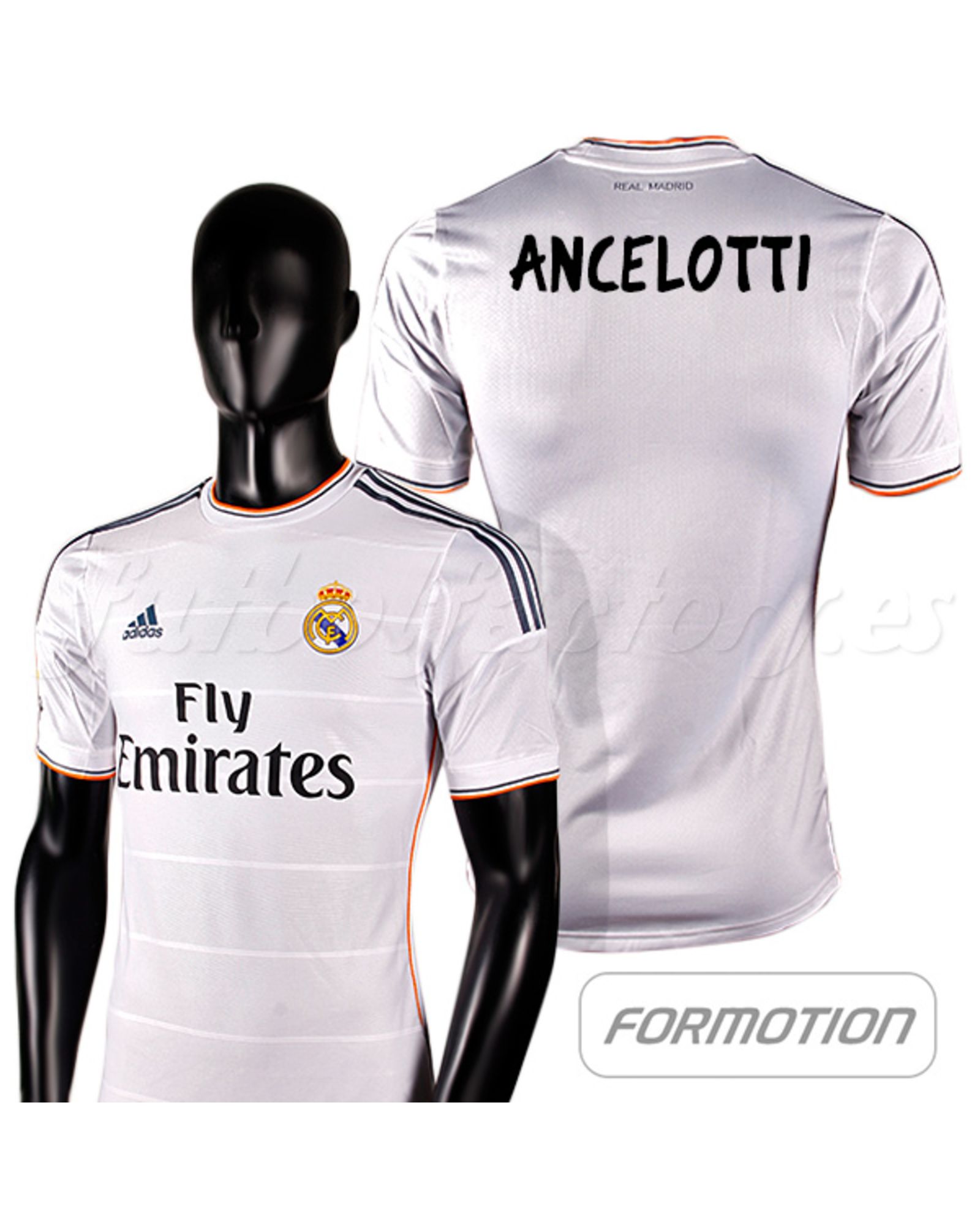 Camiseta Real Madrid 1ª Player Version Ancelotti 2013/2014 - Fútbol Factory