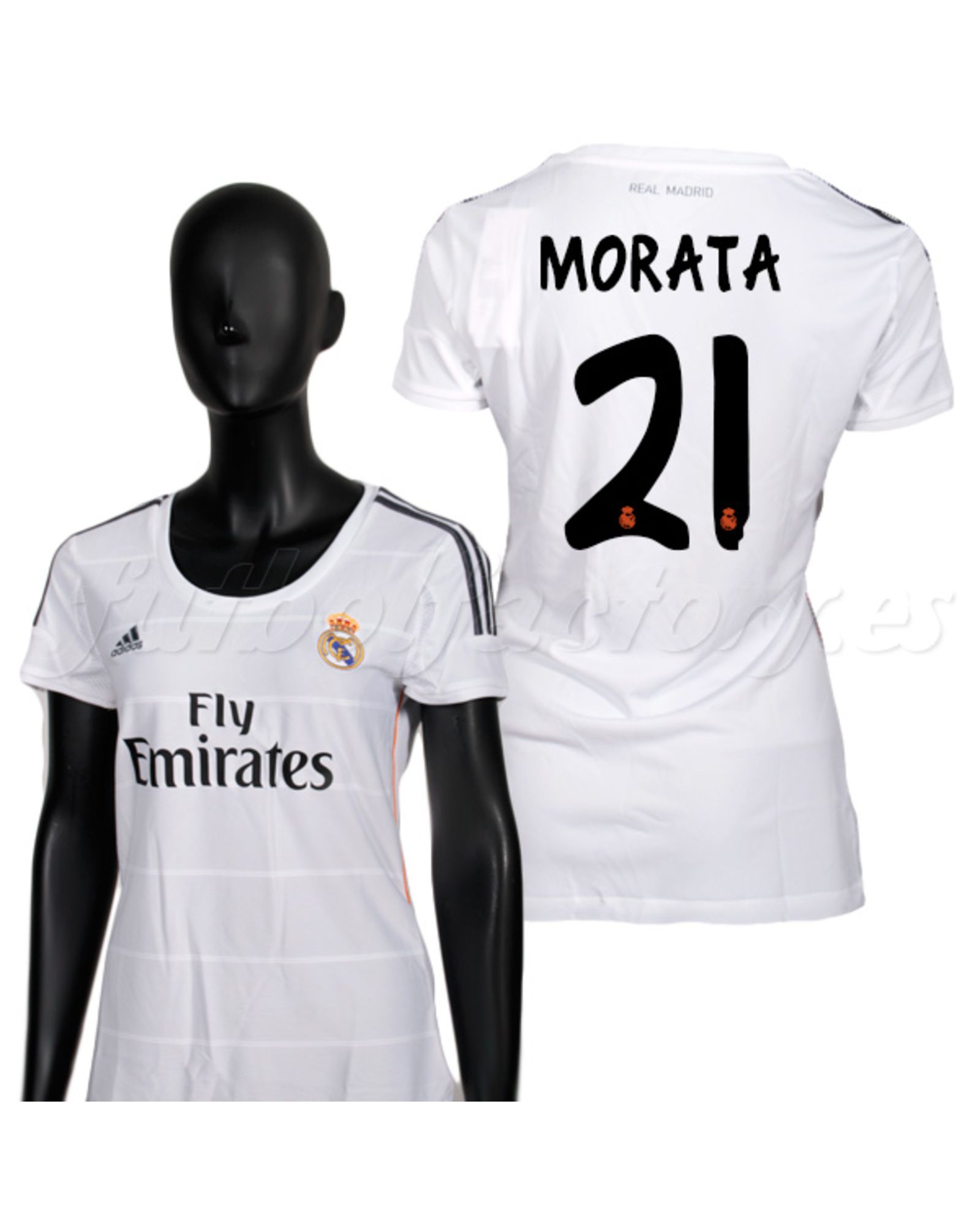 Camiseta Real Madrid Morata 1ª  Mujer 2013/2014 - Fútbol Factory