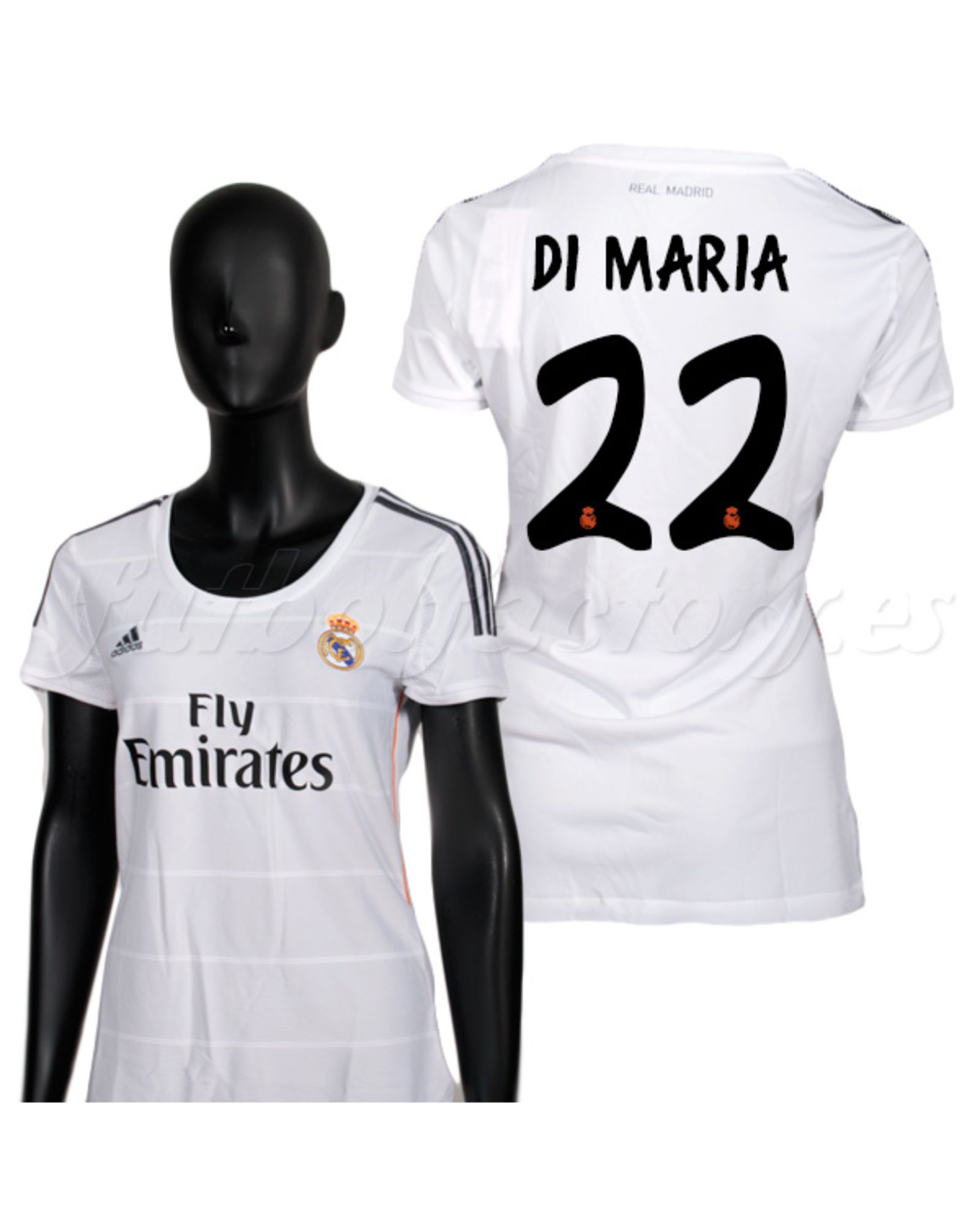 Camiseta Real Madrid Di María 1ª  Mujer 2013/2014 - Fútbol Factory