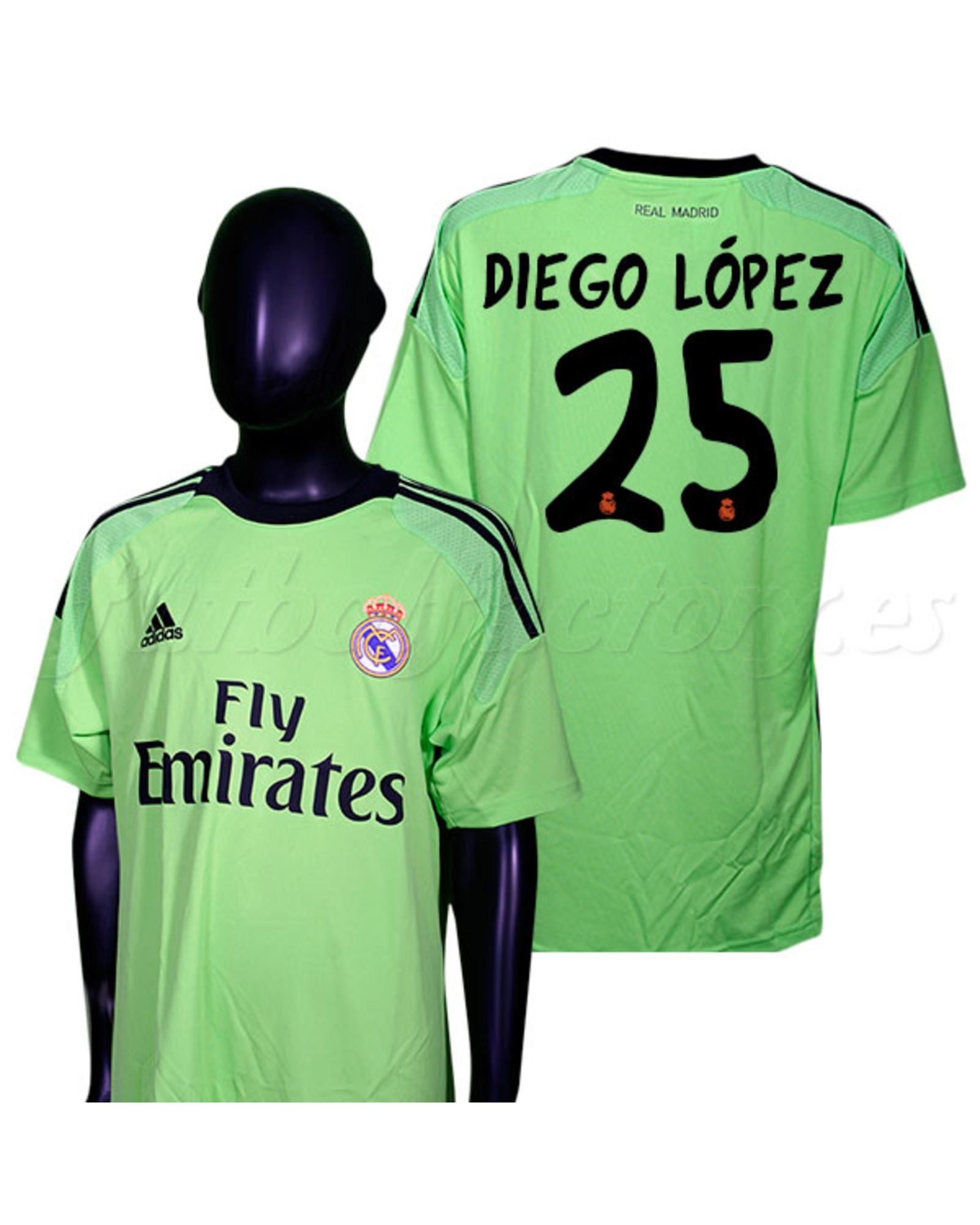 Camiseta Real Madrid Diego López 2013/2014  Verde - Fútbol Factory