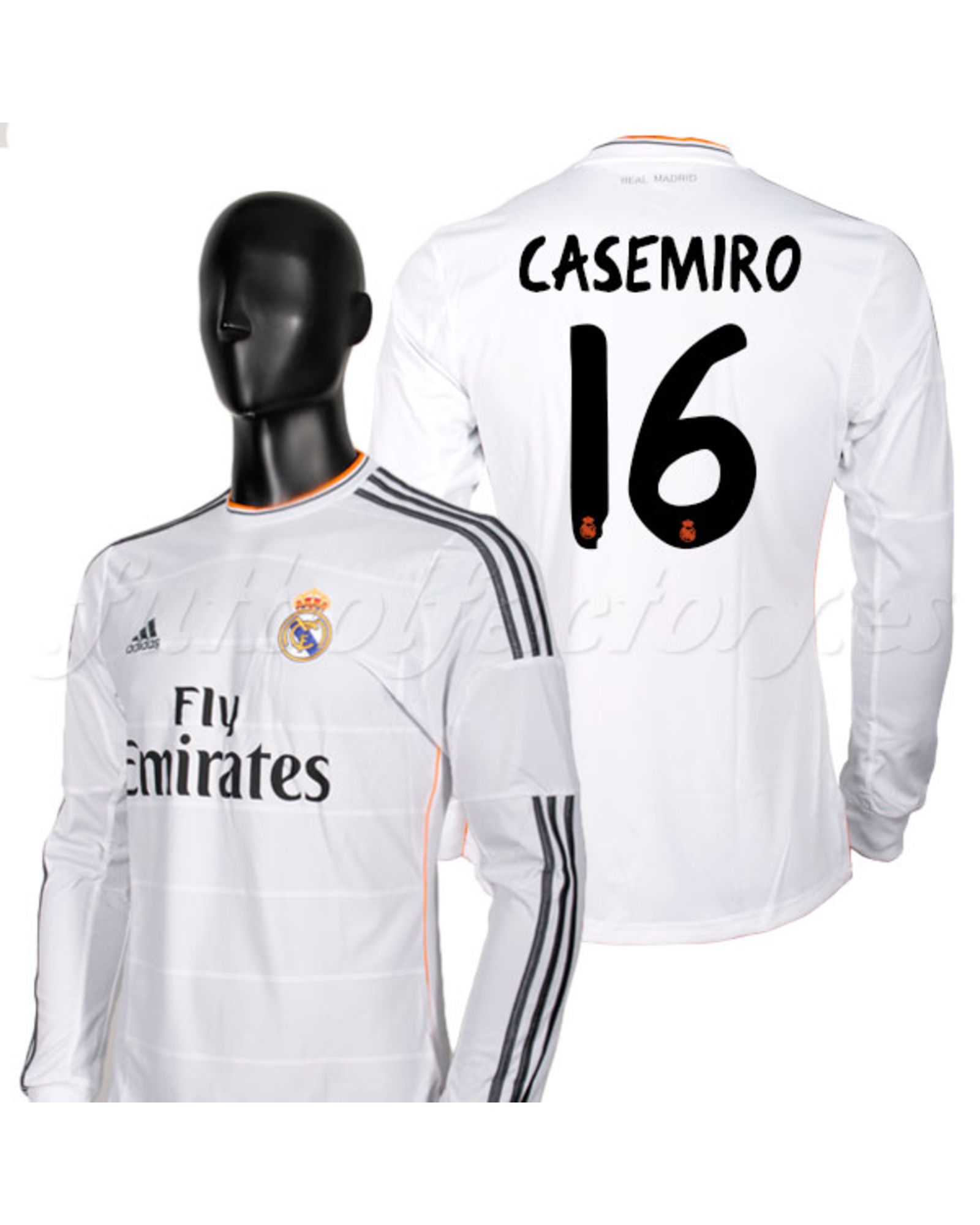 Camiseta Real Madrid Casemiro 1ª 2013/2014  manga larga - Fútbol Factory