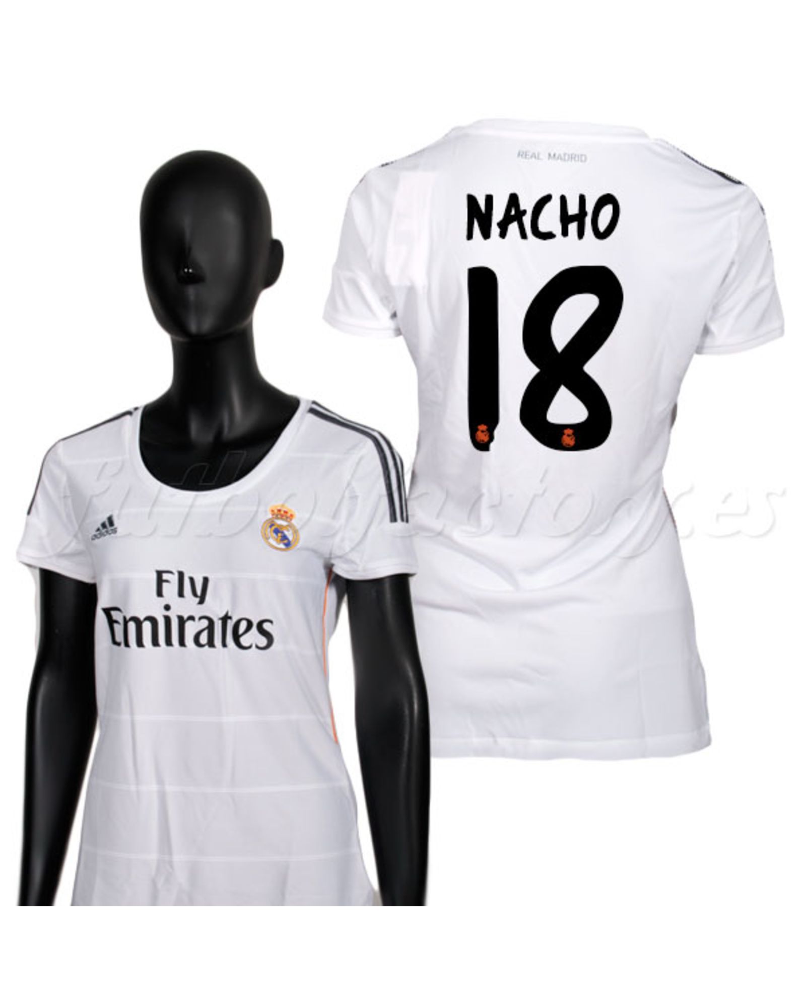 Camiseta Real Madrid Nacho 1ª  Mujer 2013/2014 - Fútbol Factory