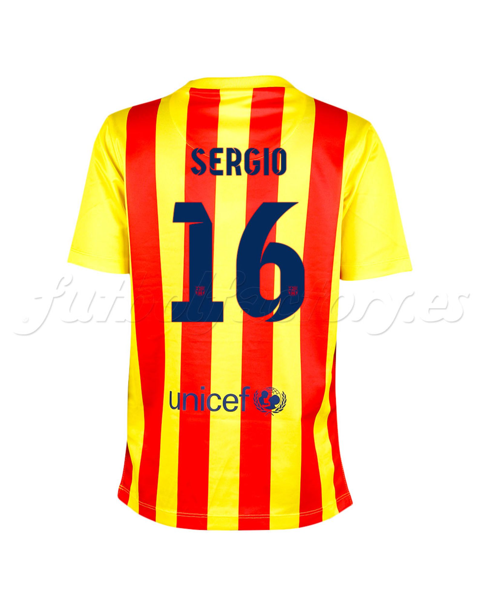 Camiseta FC Barcelona 2ª Junior Stadium 2014/2015 Messi Naranja