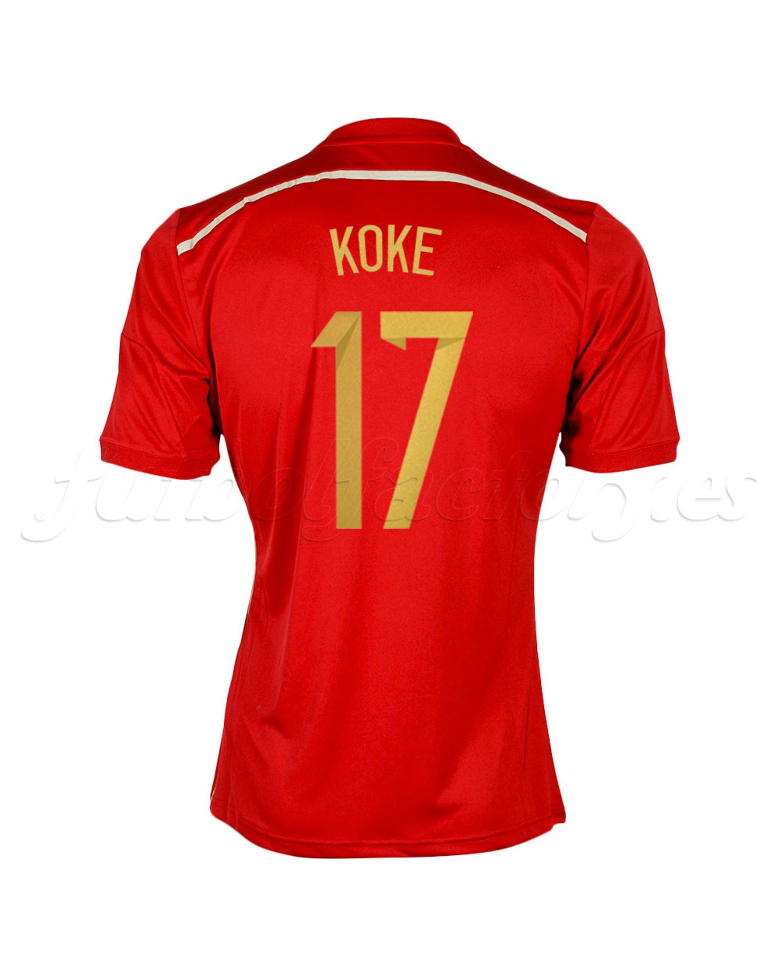 Camiseta España 1ª Koke 2014 - Fútbol Factory