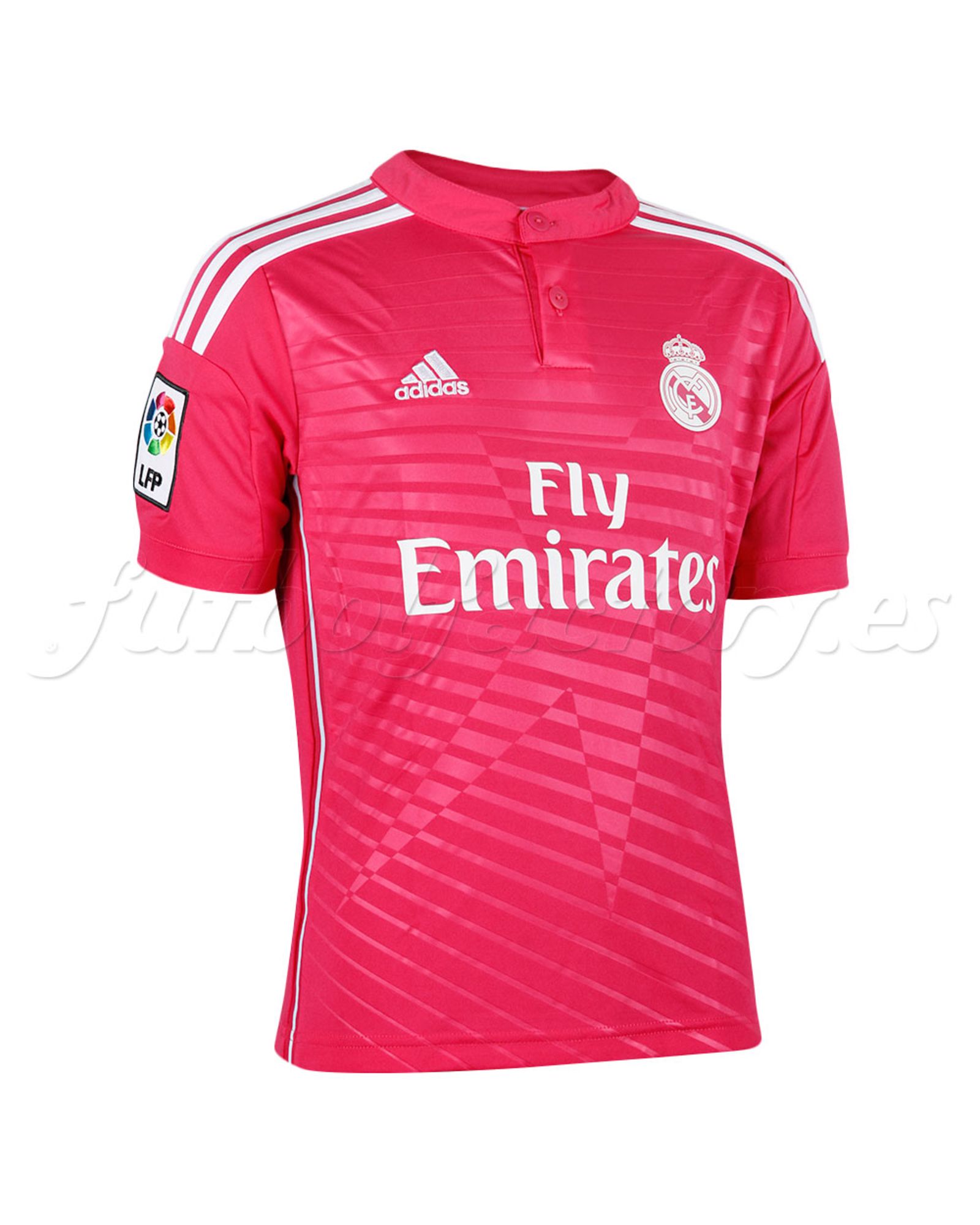 Equipación Real Madrid 2ª  Junior 2014/2015  Rosa - Fútbol Factory