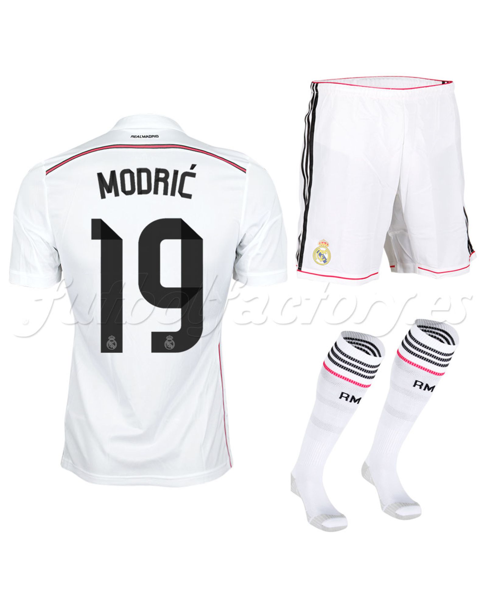 Equipación Real Madrid 1ª 2014/2015 Modric Adizero Blanco - Fútbol Factory