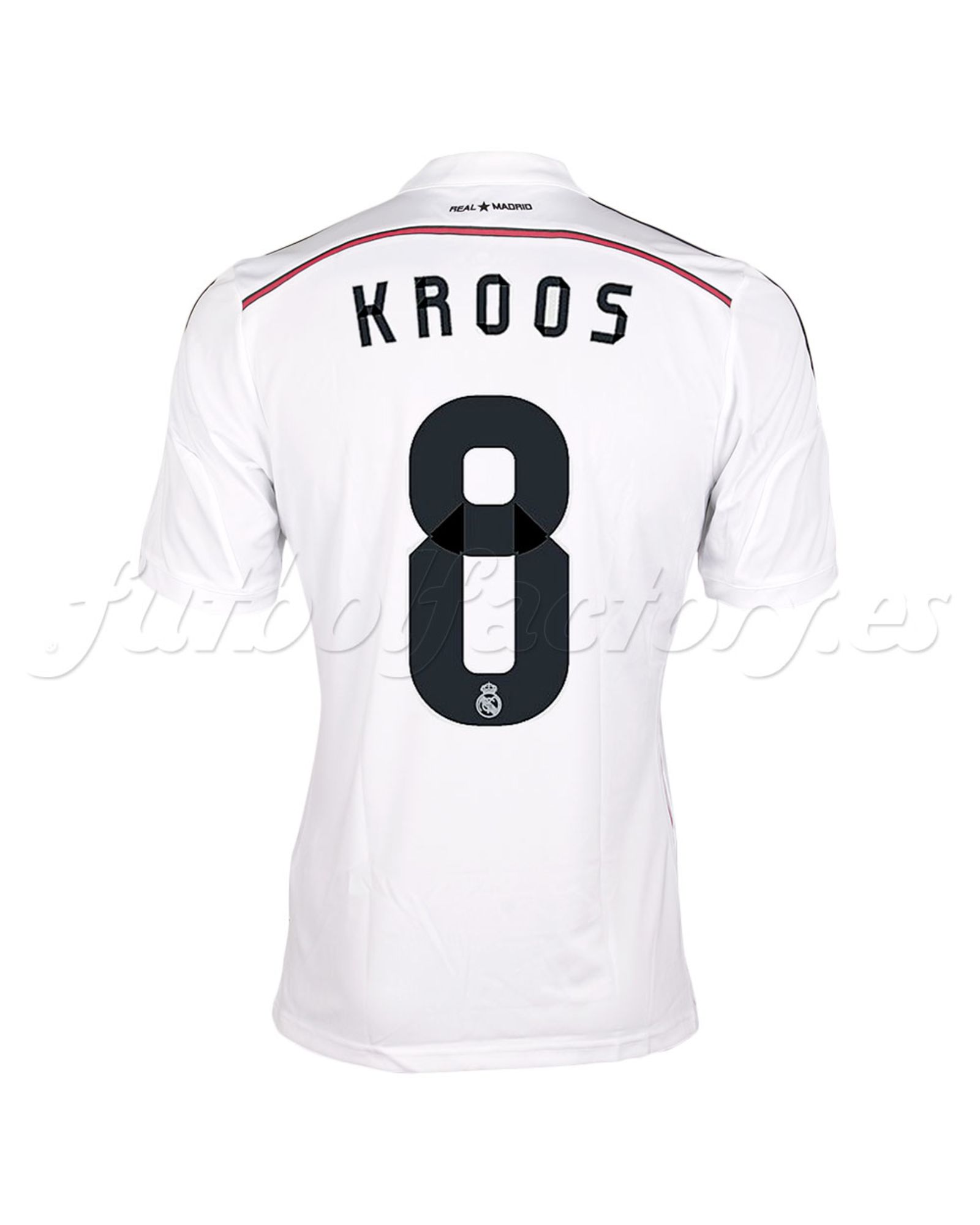 Camiseta Real Madrid  1ª Kroos 2014/2015 Blanco - Fútbol Factory