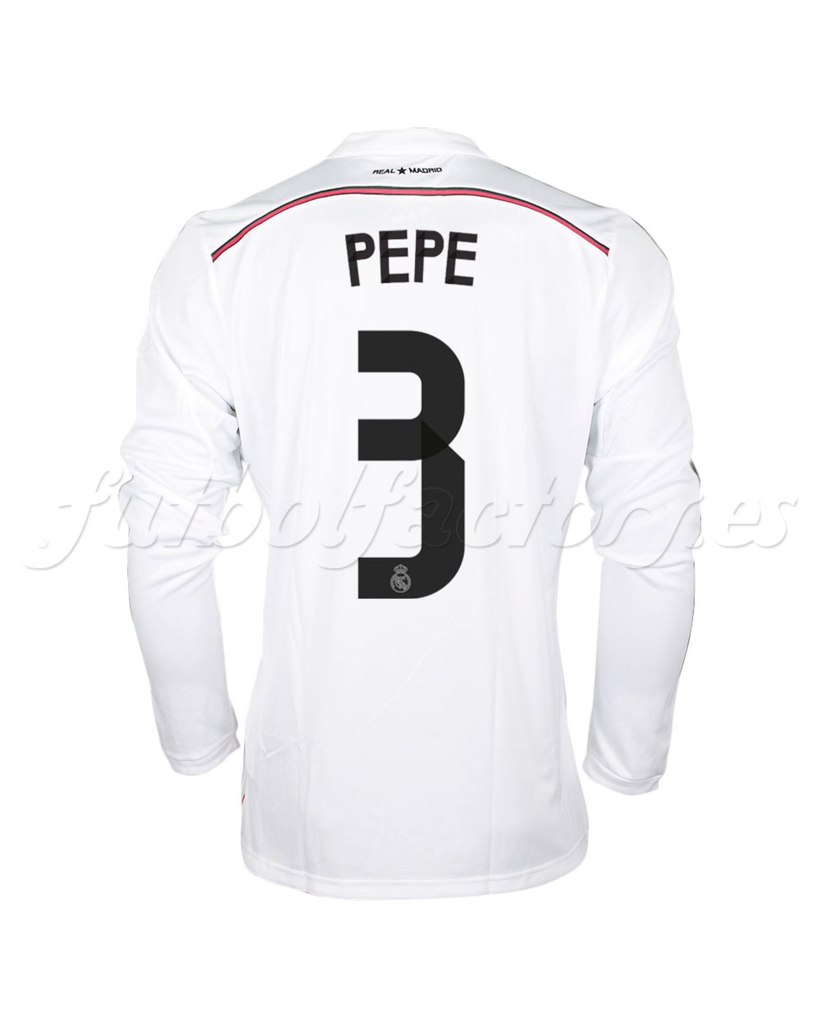 Camiseta Real  Madrid 1ª  Pepe  2014/2015 manga larga - Fútbol Factory