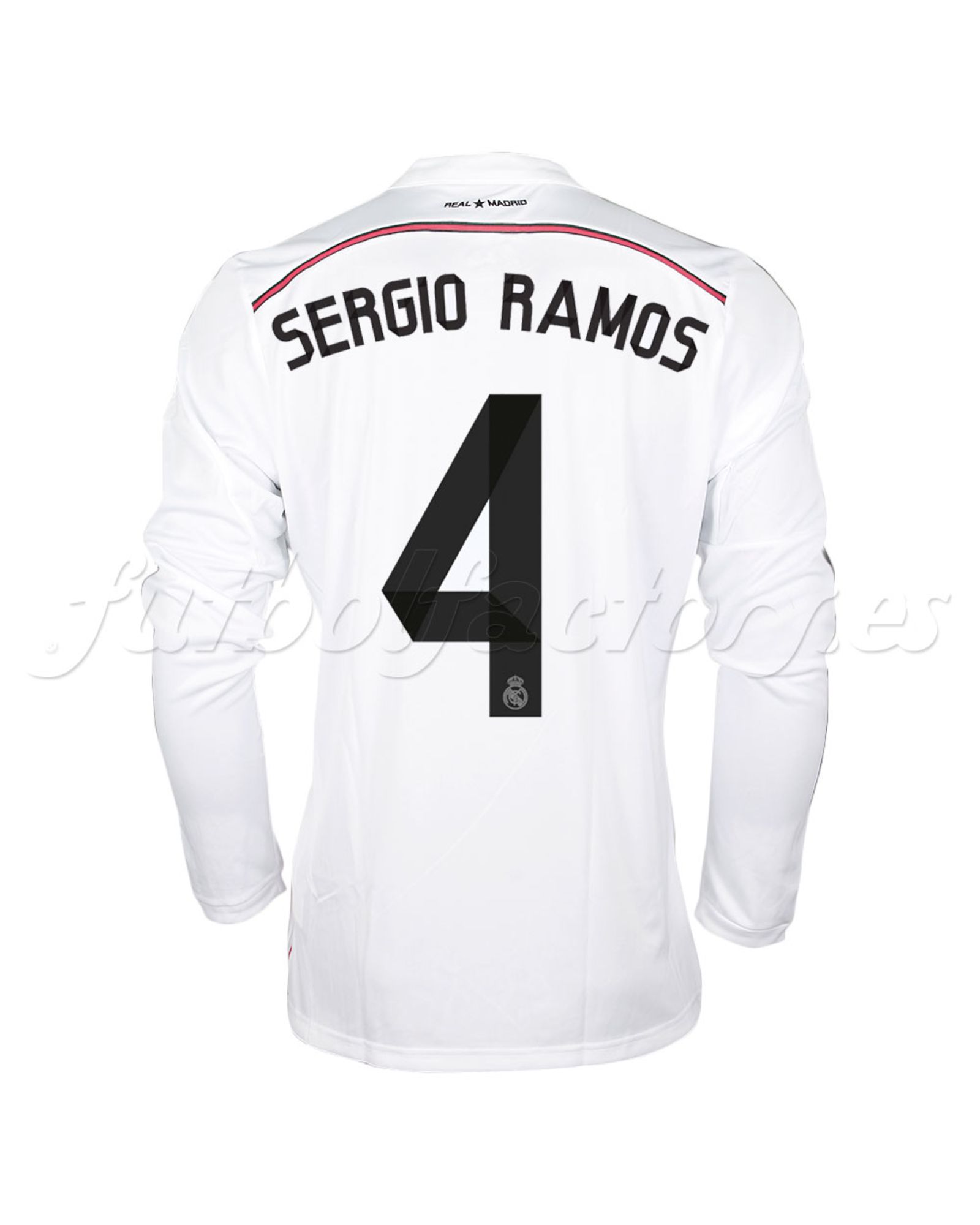 Camiseta Real  Madrid 1ª  Sergio Ramos 2014/2015 manga larga - Fútbol Factory