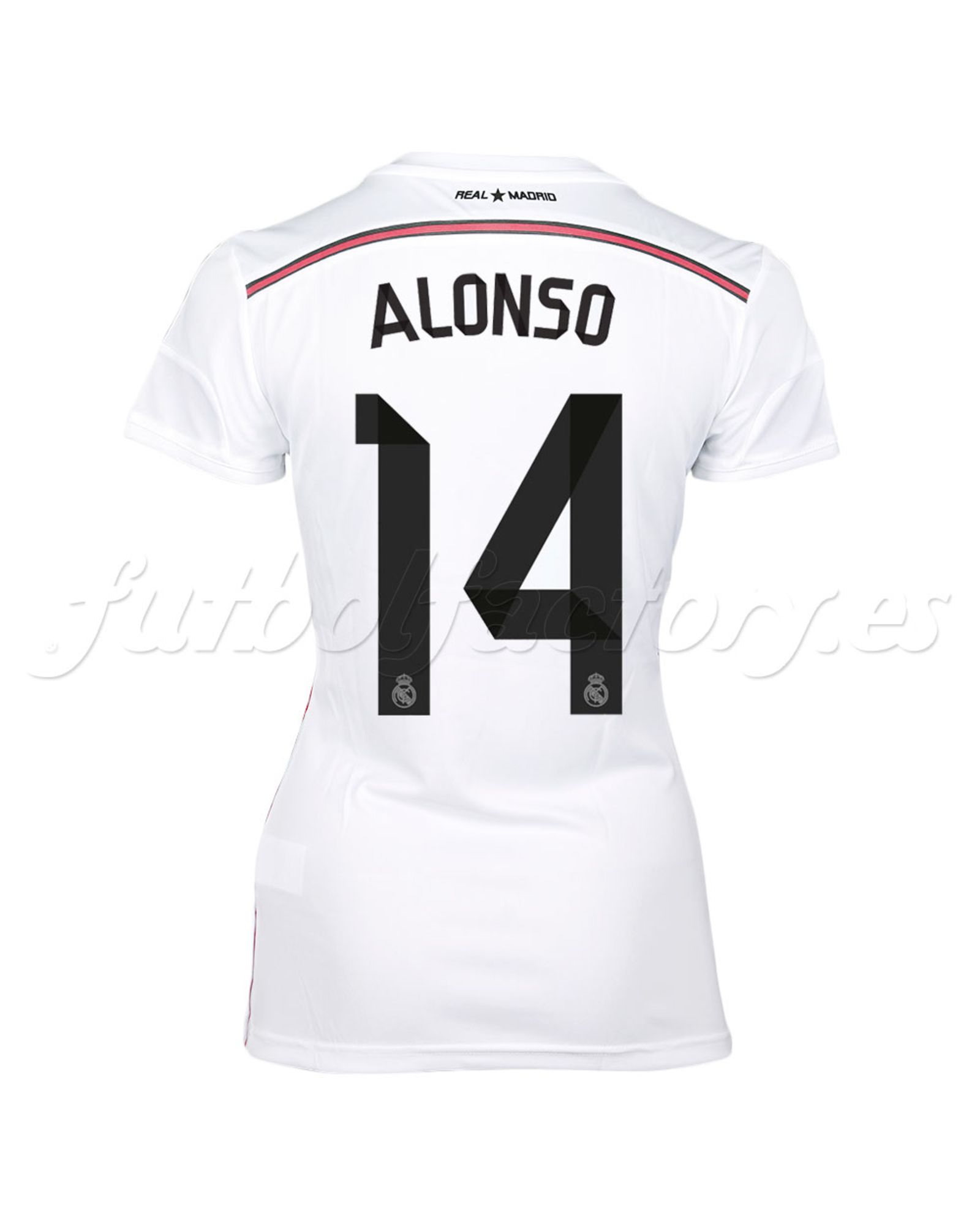 Camiseta Real Madrid  Alonso  1ª Mujer 2014/2015 - Fútbol Factory