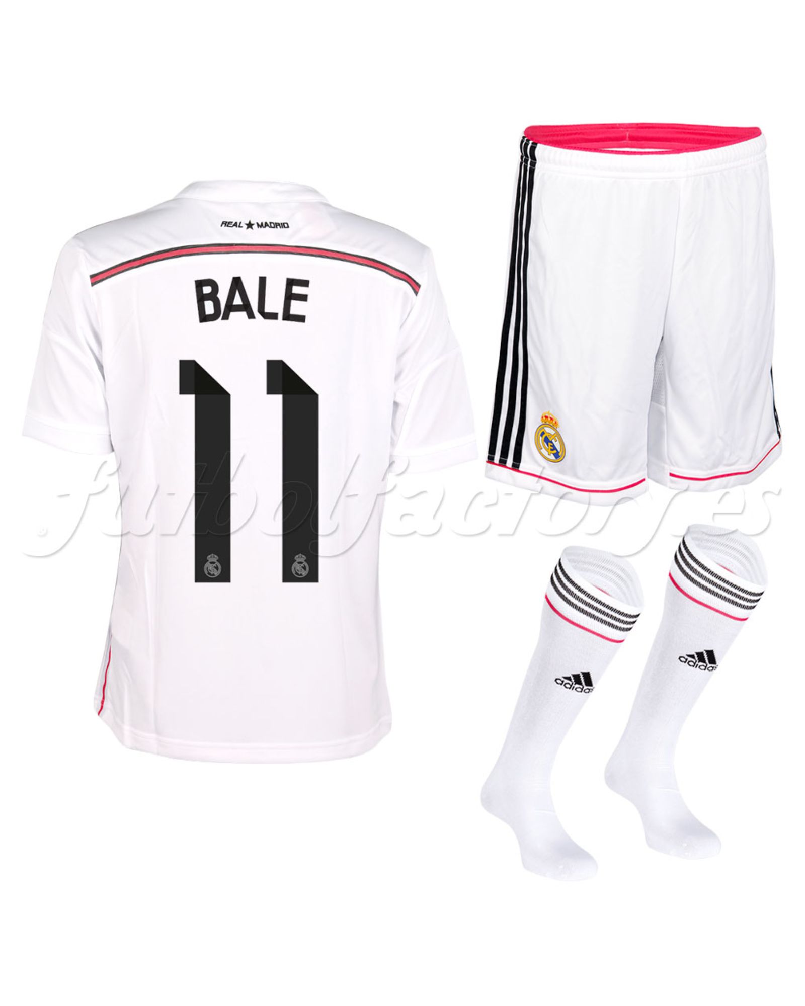 Equipación Real Madrid  Bale 1ª  Junior 2014/2015 - Fútbol Factory