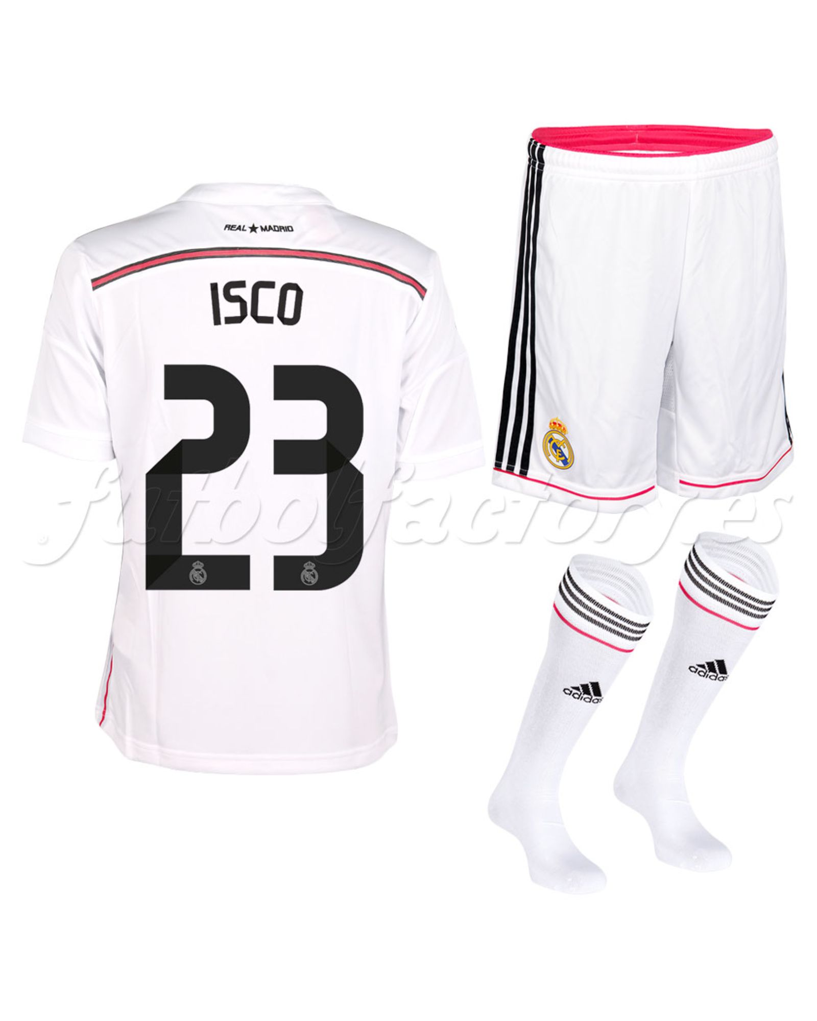 Equipación Real Madrid Isco  1ª  Junior 2014/2015 - Fútbol Factory