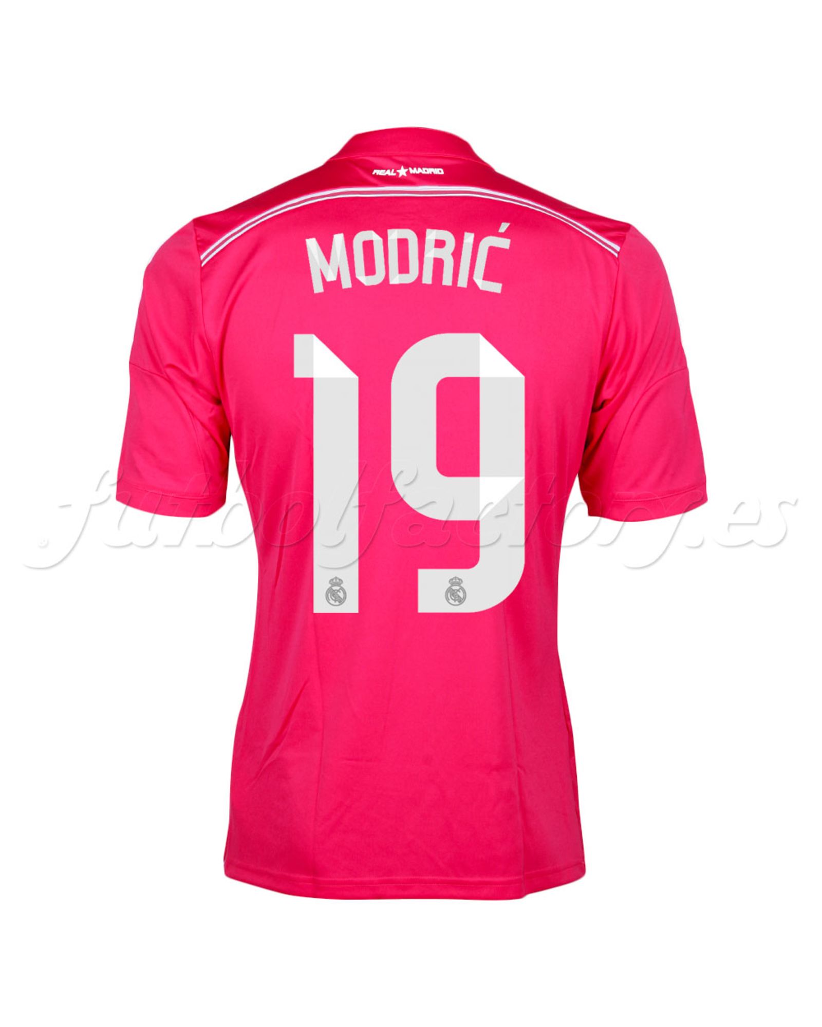 Camiseta Real Madrid  2ª  Modric  2014/2015  Rosa - Fútbol Factory