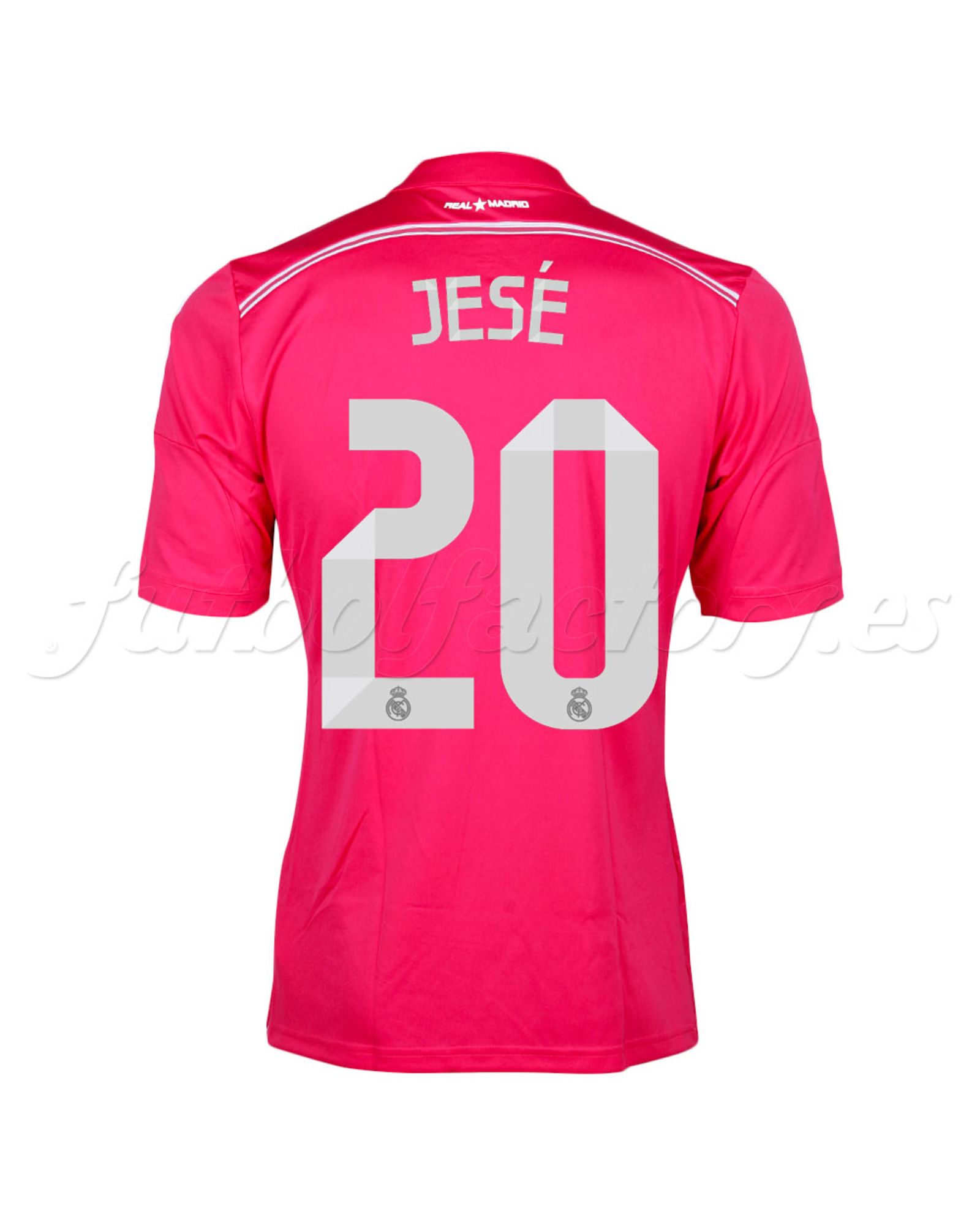 Camiseta Real Madrid  2ª  Jesé  2014/2015  Rosa - Fútbol Factory