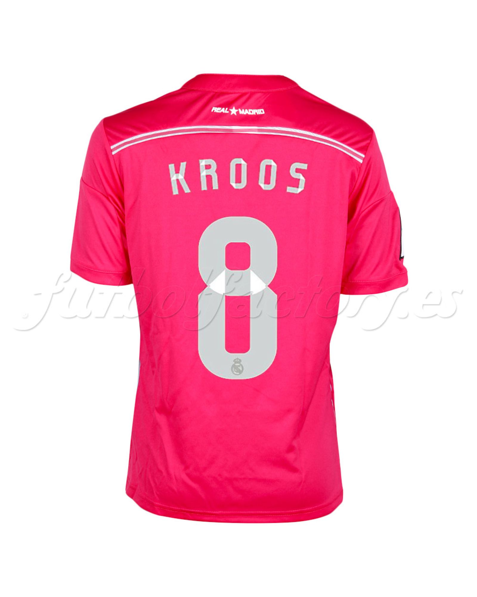 Camiseta Real Madrid 2ª Kroos 2014/2015 Junior Rosa - Fútbol Factory