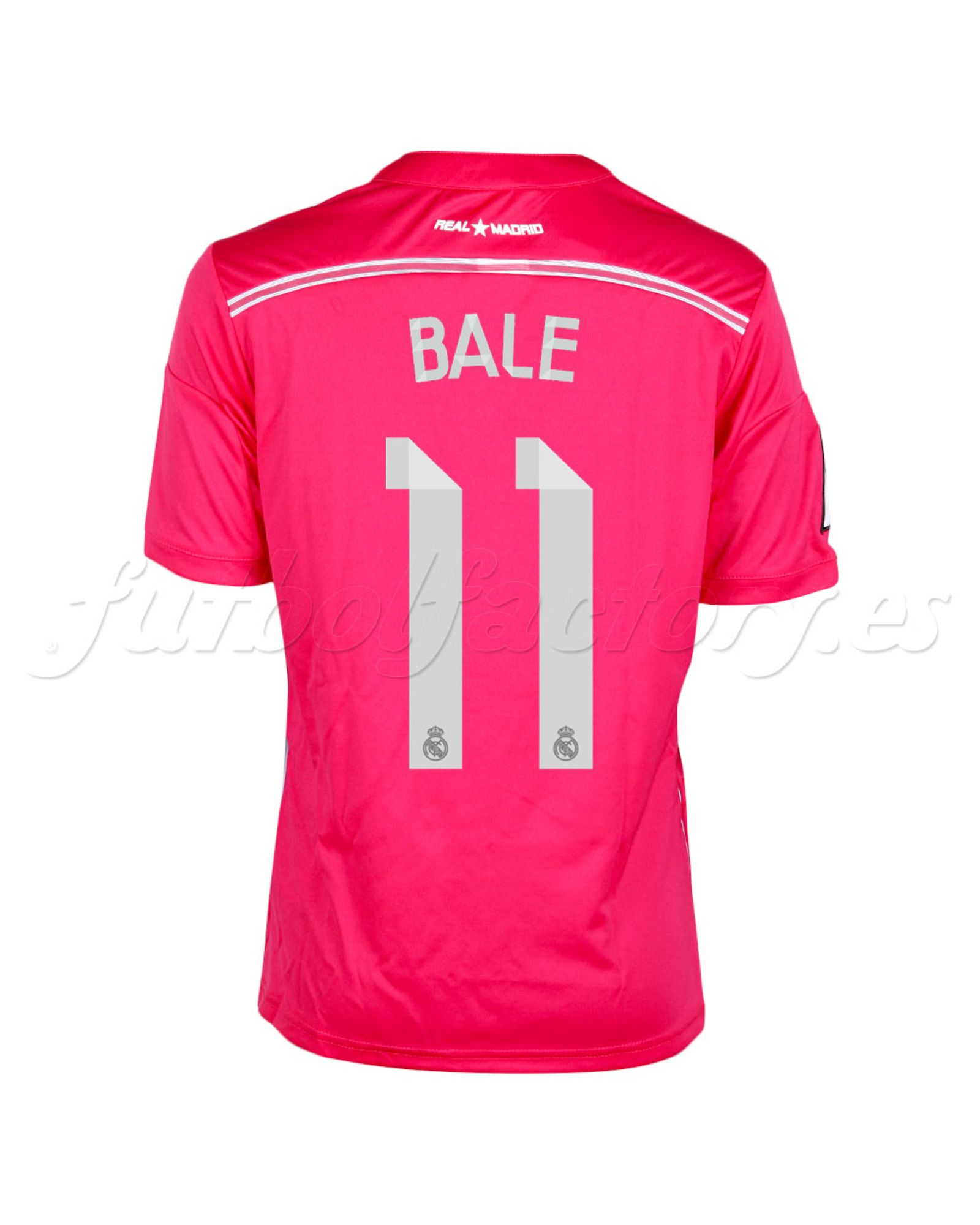 Camiseta Real Madrid 2ª  Bale 2014/2015 Junior Rosa - Fútbol Factory