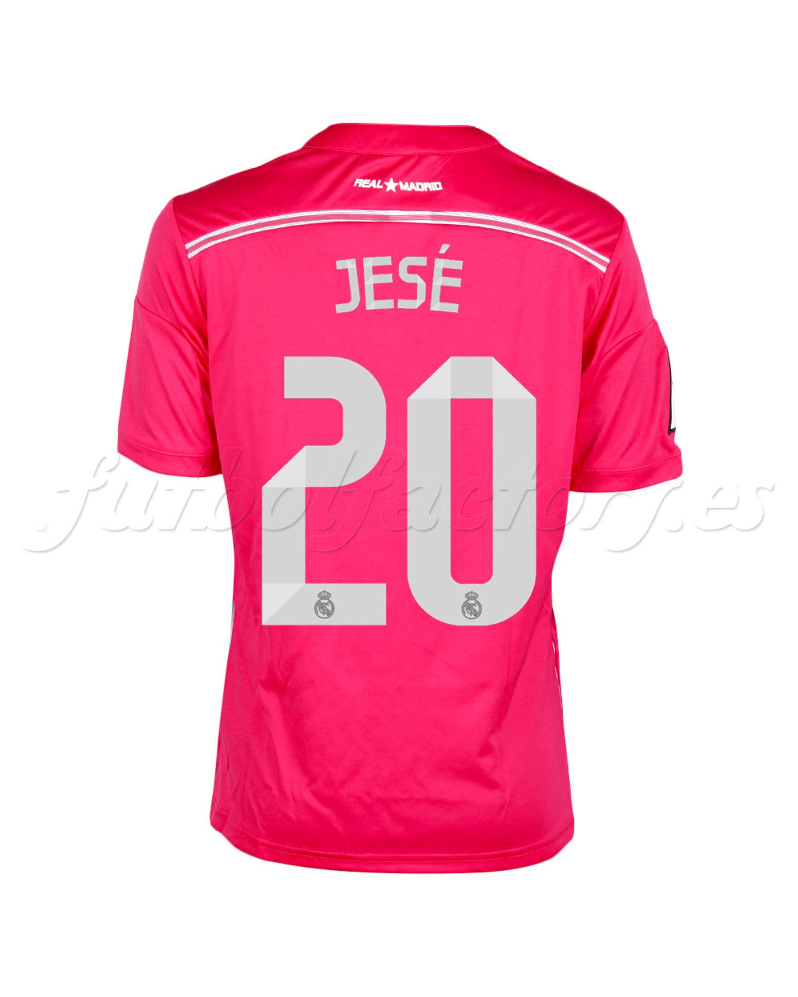 Camiseta Real Madrid 2ª  Jesé  2014/2015 Junior Rosa - Fútbol Factory